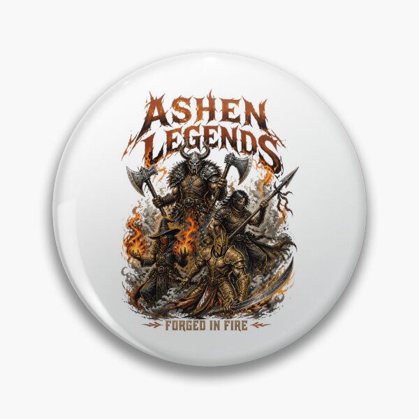 Item preview, Ashen Legends Fantasy Warriors Forged In Fire Heavy Metal T-Shirt Design designed and sold by dyonallyhea.