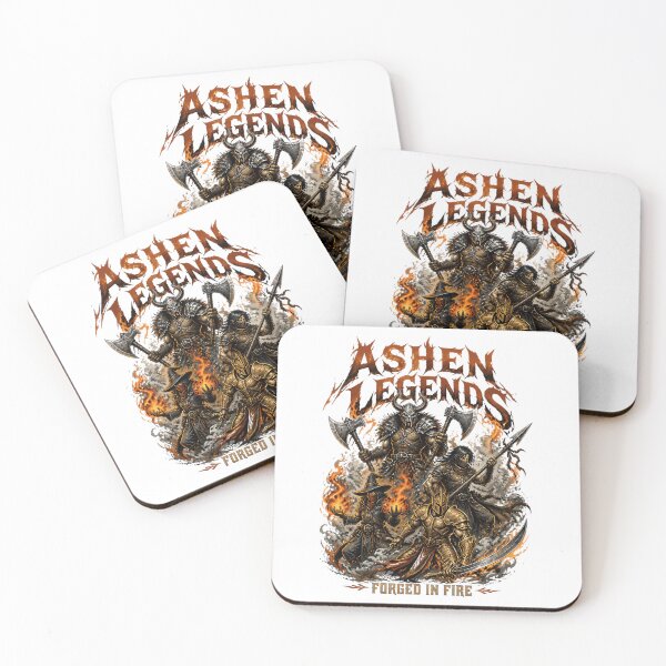 Item preview, Ashen Legends Fantasy Warriors Forged In Fire Heavy Metal T-Shirt Design designed and sold by dyonallyhea.