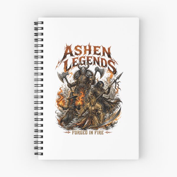 Item preview, Ashen Legends Fantasy Warriors Forged In Fire Heavy Metal T-Shirt Design designed and sold by dyonallyhea.