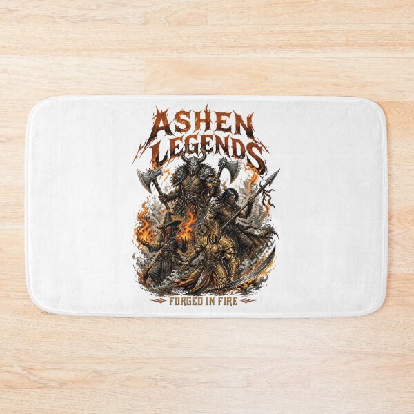 Item preview, Ashen Legends Fantasy Warriors Forged In Fire Heavy Metal T-Shirt Design designed and sold by dyonallyhea.