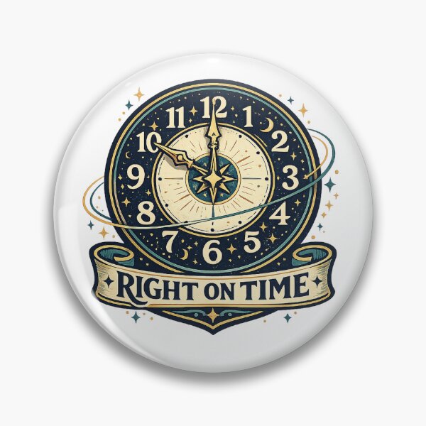 Item preview, Right on Time Celestial Clock Vintage Cosmic Horology Design designed and sold by inkoutninja.
