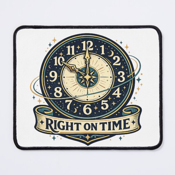 Item preview, Right on Time Celestial Clock Vintage Cosmic Horology Design designed and sold by inkoutninja.