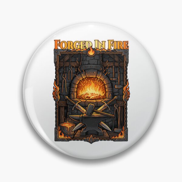 Item preview, Epic Forged In Fire Blacksmith Anvil And Swords Fantasy Art designed and sold by dyonallyhea.