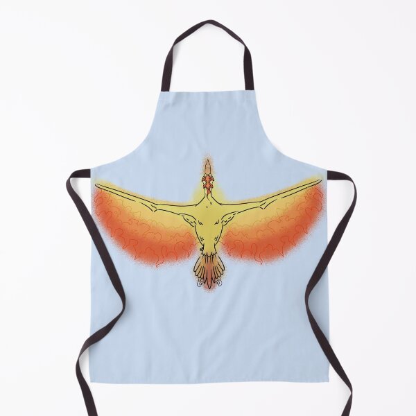 Item preview, Dibujo lineal del monstruo de bolsillo Moltres (amarillo, naranja y rojo) designed and sold by Burnt_Pikachu.