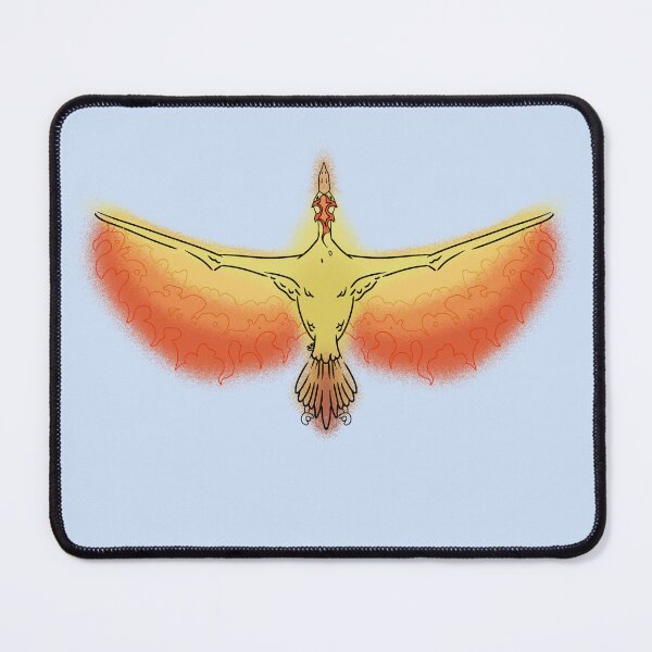 Item preview, Moltres Pocket Monster Line-art (Yellow, Orange & Red) designed and sold by Burnt_Pikachu.