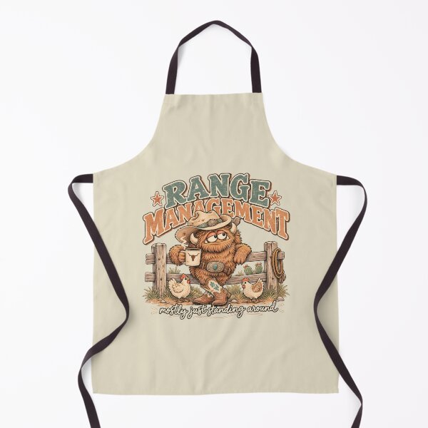 Item preview, Range Management – Lazy Cowboy Monster Humor designed and sold by AwesomeBeyondLimits.
