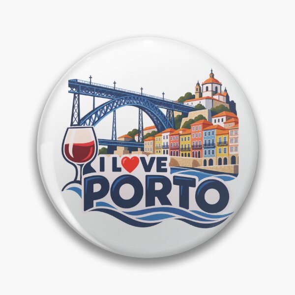 Item preview, I Love Porto Portugal Bridge and Port Wine Design designed and sold by RDproject.