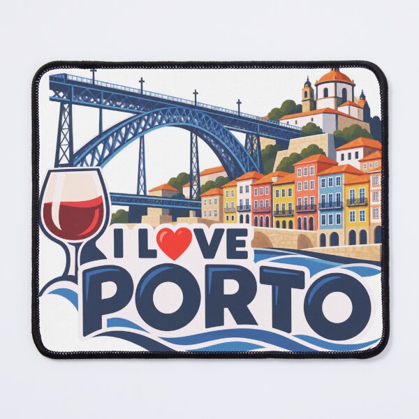 Item preview, I Love Porto Portugal Bridge and Port Wine Design designed and sold by RDproject.