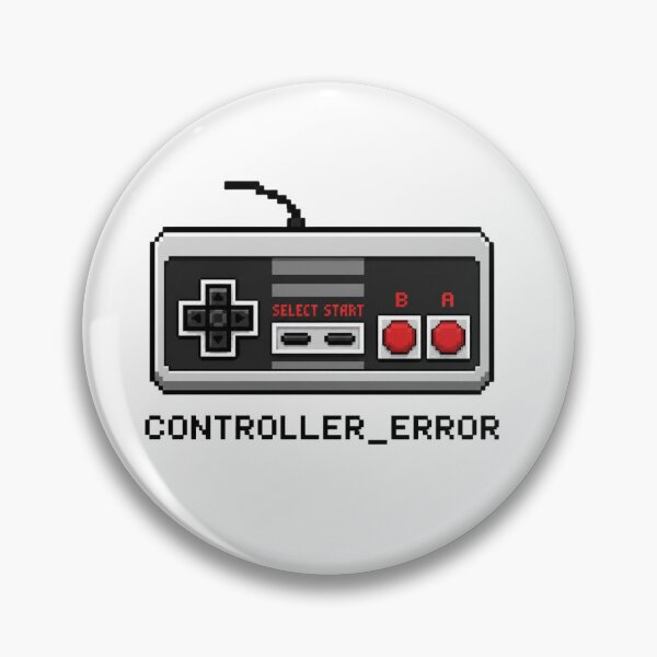 Item preview, Controller Error Retro Gaming Pixel Art designed and sold by DevStyle Labs.