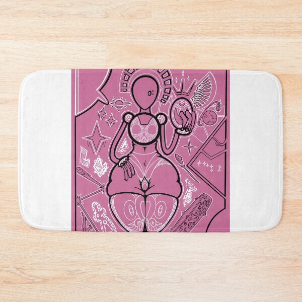 Item preview, Abstract Sci-Fi Alien Deity Pink Cybercore Art designed and sold by Gmelmlhalo.