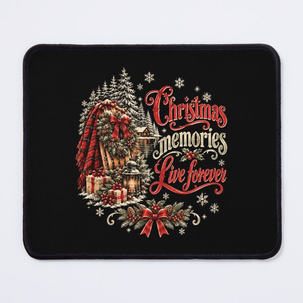 Item preview, Vintage Christmas Memories Live Forever Sled Holiday Art designed and sold by browning2989.