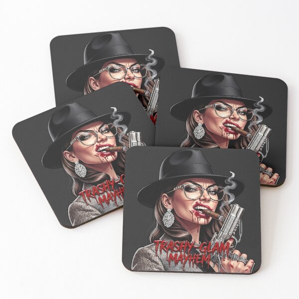 Item preview, Mafia Woman Gun Cigar Blood Halloween designed and sold by Voodoo Store Paranormal Collections.
