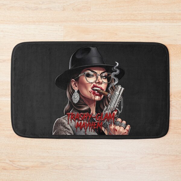 Item preview, Mafia Woman Gun Cigar Blood Halloween designed and sold by Voodoo Store Paranormal Collections.