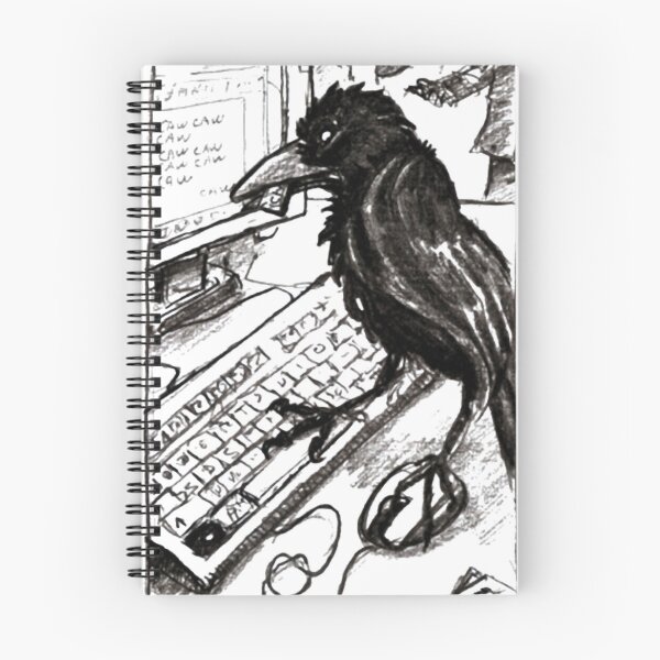 Item preview, Raven Stops Typing designed and sold by Panita-Comics.