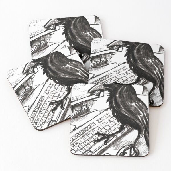 Item preview, Raven Stops Typing designed and sold by Panita-Comics.