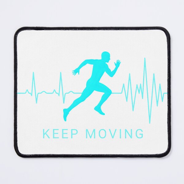 Item preview, Keep Moving – Runner Heartbeat Fitness Motivation designed and sold by YOUNG DREAM STORE.