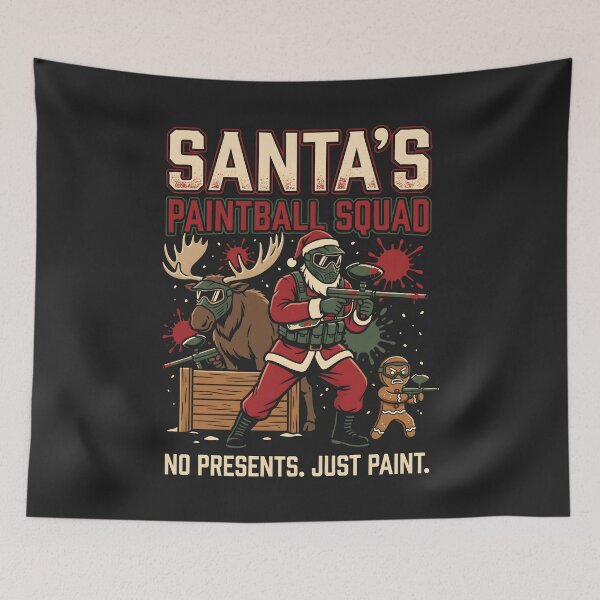 Item preview, Santa's Paintball Squad Funny Christmas Paintball designed and sold by SplashTastic.