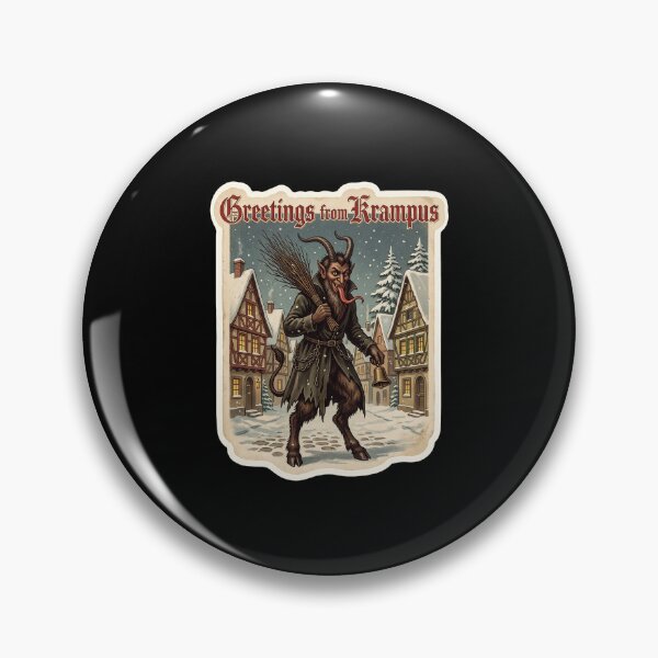 Item preview, Greetings from Krampus — Vintage Krampus Postcard designed and sold by TheCalmEdit.