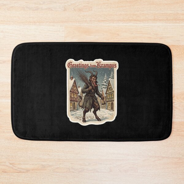 Artikelvorschau, Grüße vom Krampus – Vintage-Krampus-Postkarte entworfen und verkauft von TheCalmEdit.