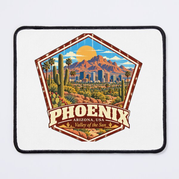 Item preview, Phoenix Arizona USA Valley Of The Sun Travel Souvenir City designed and sold by RetroMini2026.