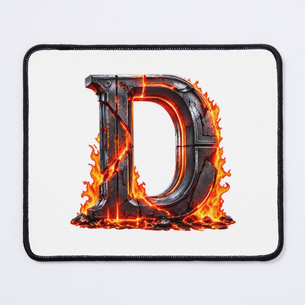 Item preview, Forged In Fire Letter D designed and sold by dyonallyhea.