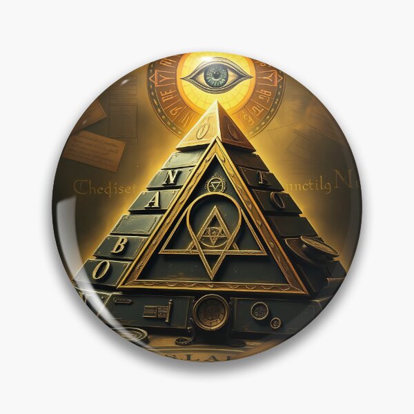Artikelvorschau, Dark Academia Esoteric Pyramid and All-Seeing Eye Art entworfen und verkauft von Marip1974.