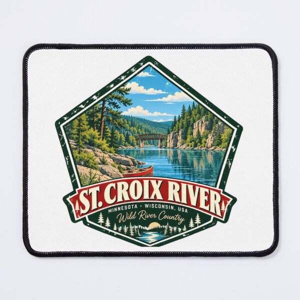 Item preview, St. Croix River Wild River Country Minnesota Wisconsin Outdoor Travel Explorer designed and sold by NightGlyph.