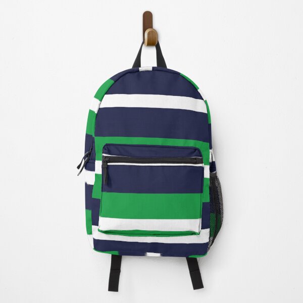 Item preview, Stripes in Kelly Green Navy Blue White designed and sold by Delinda Graphic Studio.