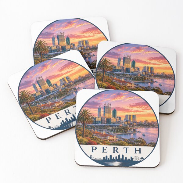 Item preview, Perth Swan River Sunset Travel t-shirt designed and sold by Beyond Destinations.