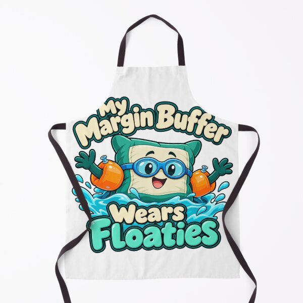 Aperçu de l'œuvre My Margin Buffer Wears Floaties Trading Humor créée et vendue par Bikivuno.