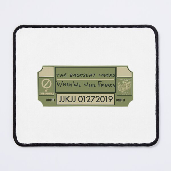 Item preview, The Backseat Lovers When We Were Friends Ticket (Variant Two) designed and sold by ronin-cotton.