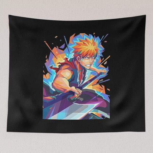 Aperçu de l'œuvre Ichigo Kurosaki Pop Art créée et vendue par Kindcorner.