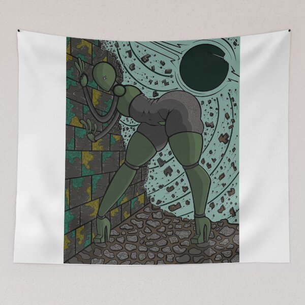Item preview, Surreal Sci-Fi Alien Black Hole Cybercore Art designed and sold by Gmelmlhalo.