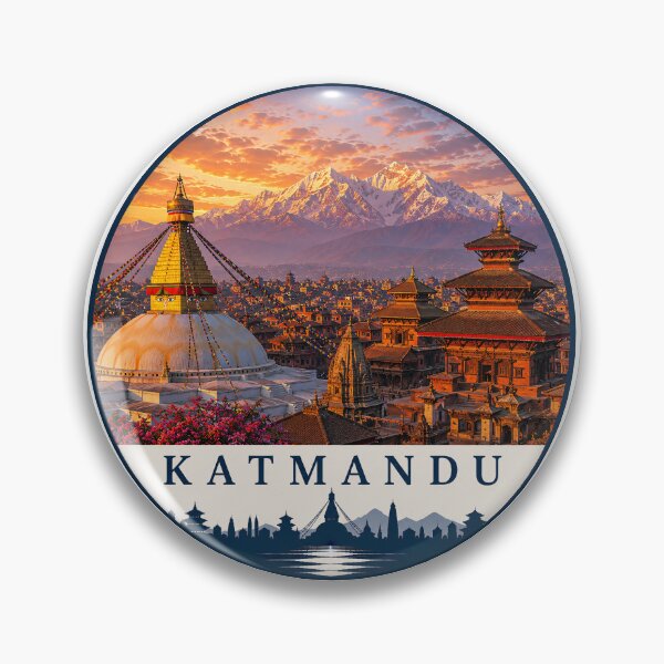 Item preview, Kathmandu Stupa Himalayan Sunset Travel t-shirt designed and sold by Beyond Destinations.