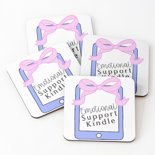 Item preview, Emotional Support Kindle Pink Bow E Reader Book Lover Design designed and sold by FabledAdventures.