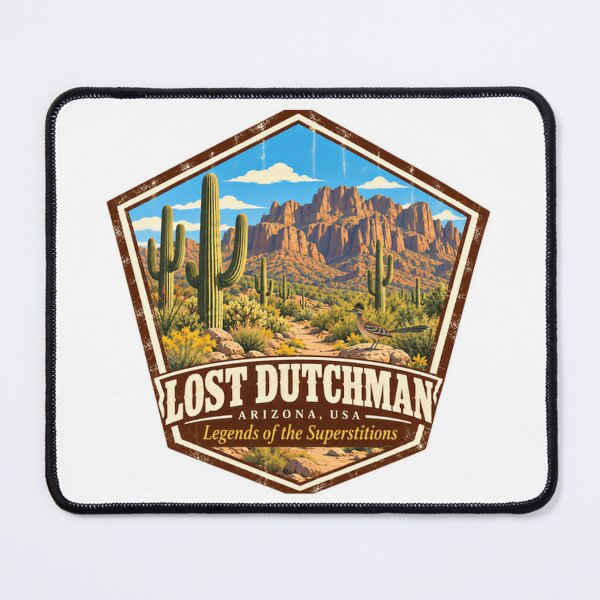 Item preview, Lost Dutchman Arizona Usa Legends Of The Superstitions Hiking Outdoors Travel designed and sold by NightGlyph.