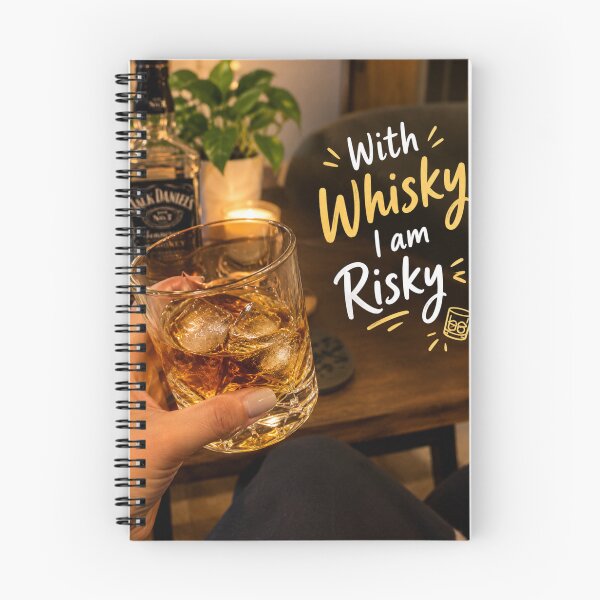 Item preview, With Whisky I Am Risky – For Whiskey Lover  designed and sold by Brain-on-Break.