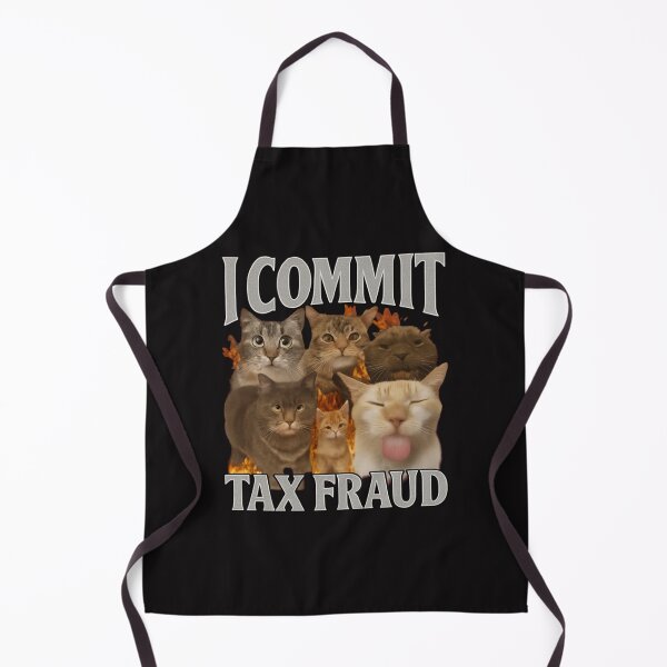 Item preview, I Commit Tax Fraud Funny Cat Meme Bootleg designed and sold by RobertRegan.