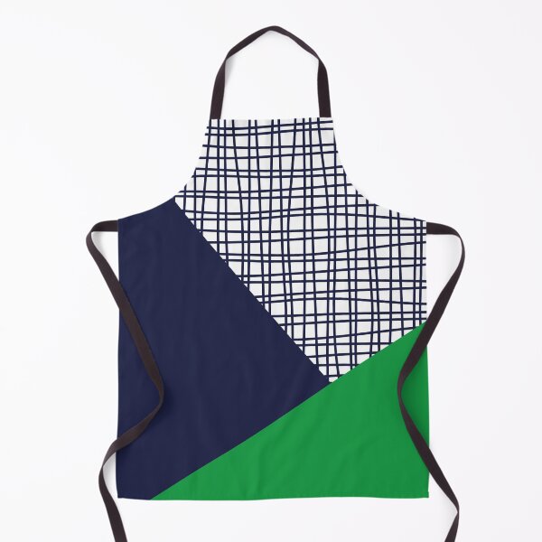 Item preview, Nordic Color Block in Kelly Green Navy Blue White designed and sold by Delinda Graphic Studio.