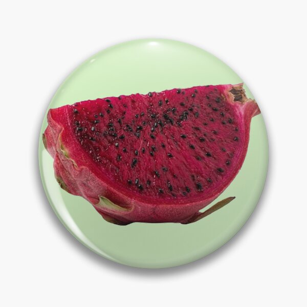 Item preview, Vibrant Red Dragon Fruit Wedge Illustration - Tropical Pitaya Art designed and sold by PetalsPaws.