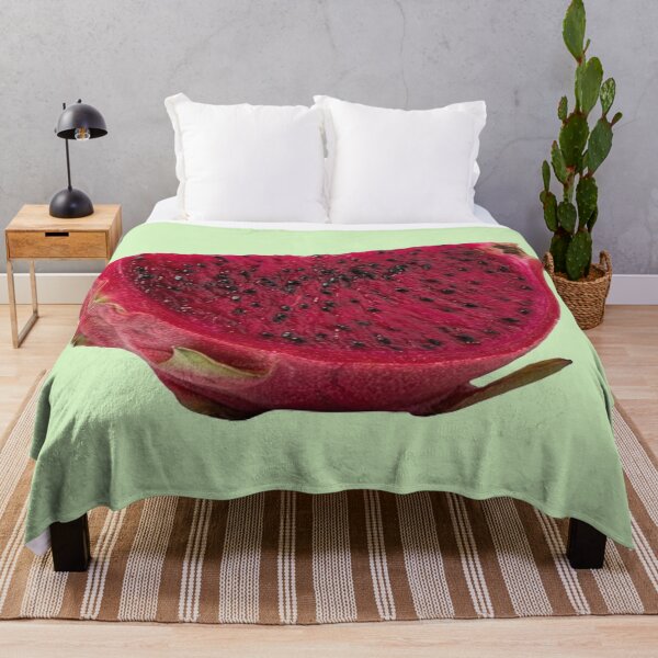 Artikelvorschau, Illustration einer leuchtend roten Drachenfruchtscheibe – Tropische Pitaya-Kunst entworfen und verkauft von PetalsPaws.
