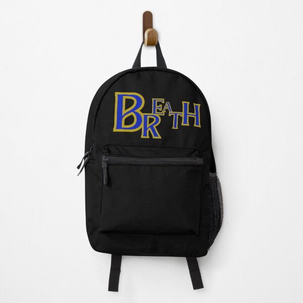 Item preview, BREATH Bold Blue and Gold Typography Design designed and sold by Detroja Typography.