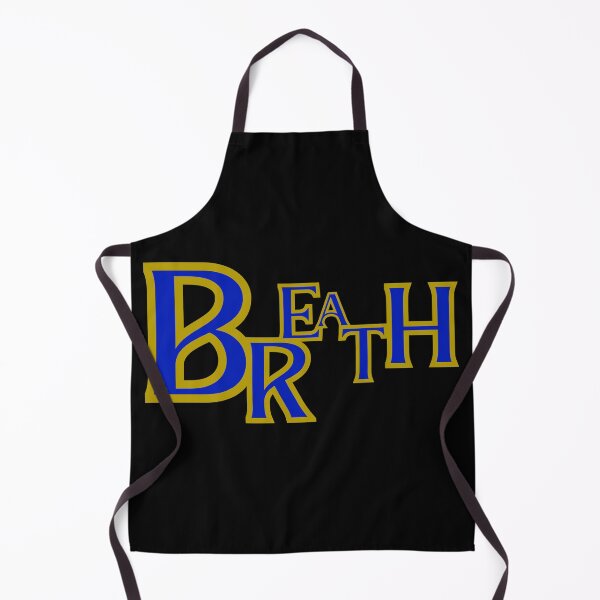 Item preview, BREATH Bold Blue and Gold Typography Design designed and sold by Detroja Typography.