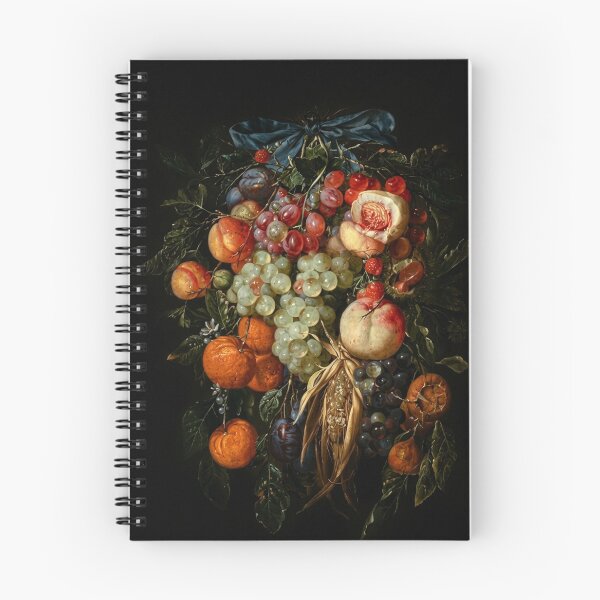Item preview, Vintage Dutch Still Life Fruit Swag Painting - Fine Art Print designed and sold by PetalsPaws.