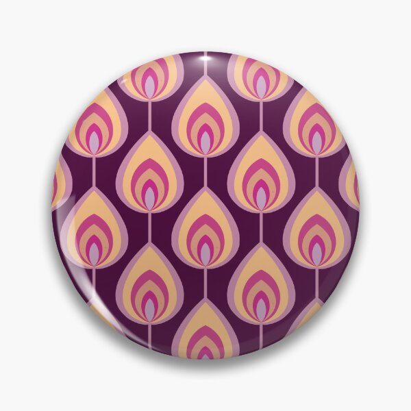 Item preview, Psychedelic Peacock Feathers - peach and purple designed and sold by Home Cyn Home.