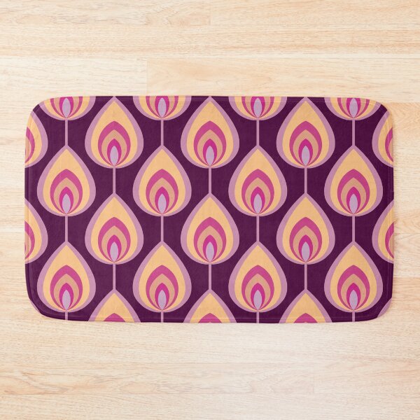 Item preview, Psychedelic Peacock Feathers - peach and purple designed and sold by Home Cyn Home.