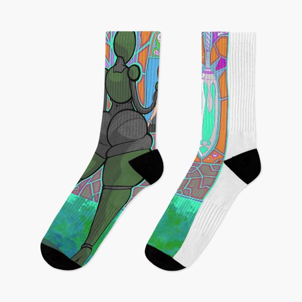 Item preview, Royal Alien Queen Stained Glass Cybercore Pop Art designed and sold by Gmelmlhalo.