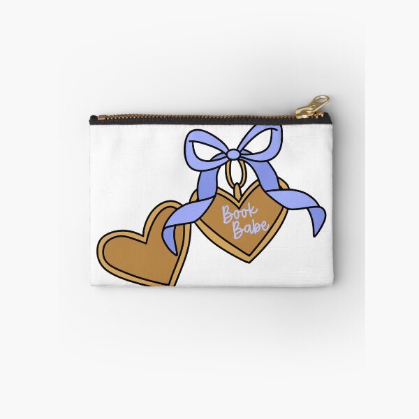 Item preview, Book Babe Gold Heart Locket Blue Bow Romantic Reader Design designed and sold by FabledAdventures.
