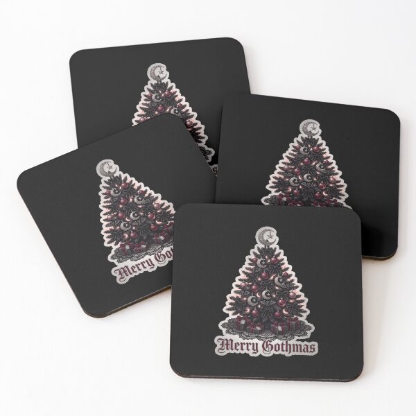 Item preview, Merry Gothmas — Black Christmas Tree with Bows designed and sold by TheCalmEdit.
