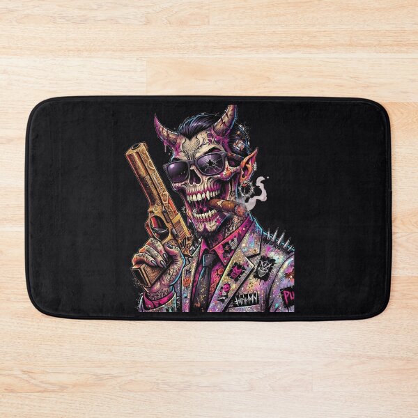 Item preview, Mafia Demon Gun Cigar Skull Suit designed and sold by Voodoo Store Paranormal Collections.